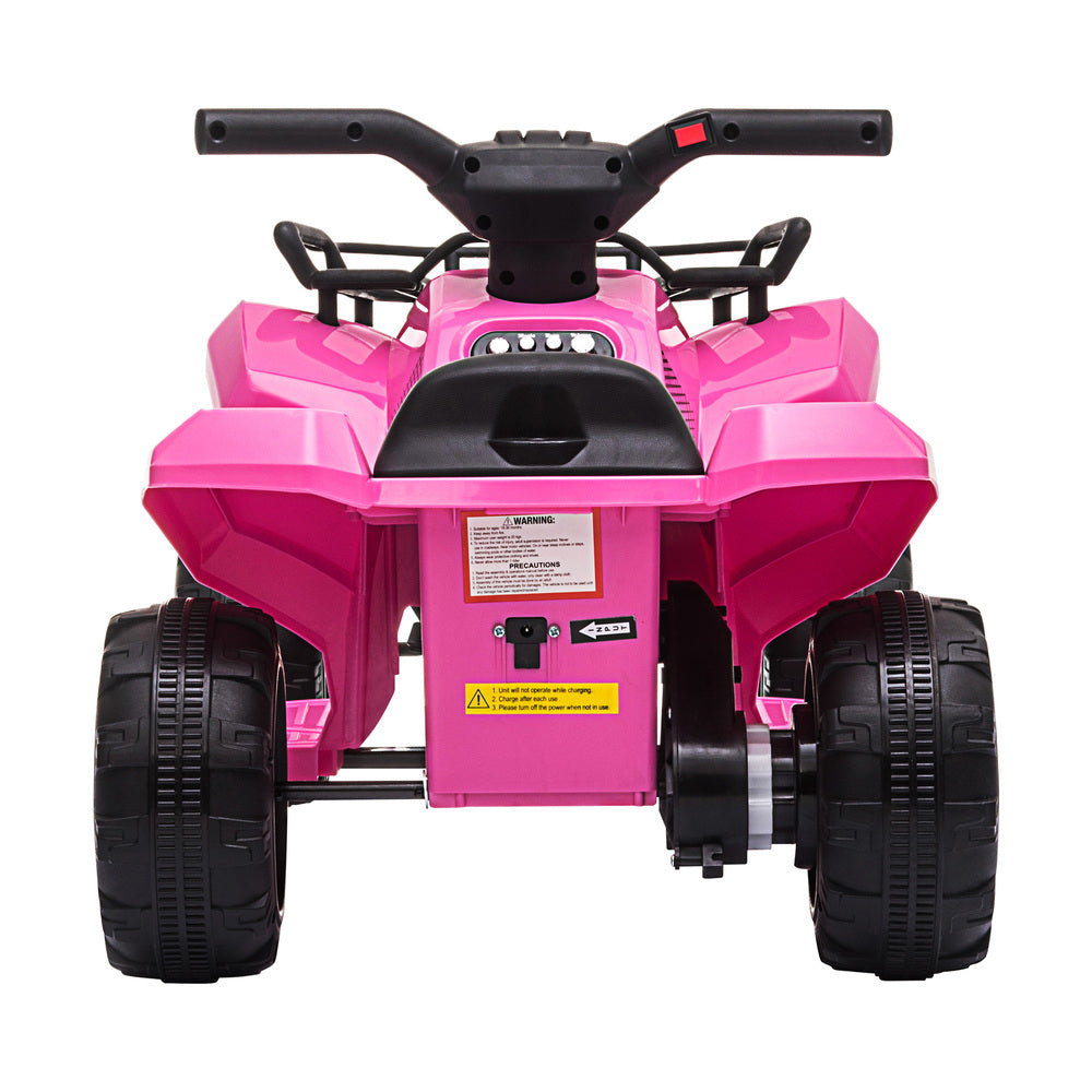 Kids Electric Ride On ATV Rechargeable Car Pink