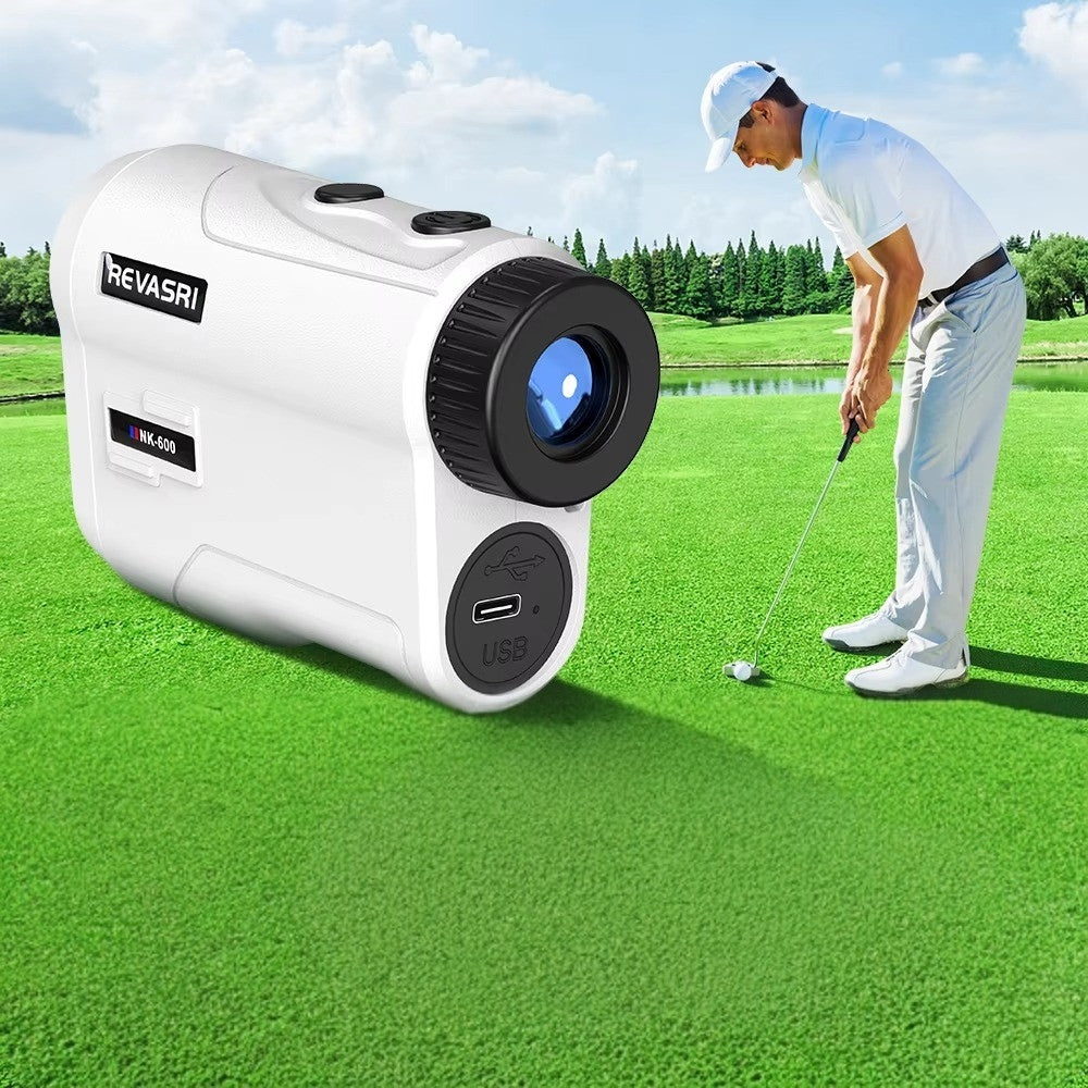 Rechargeable Golf Laser Rangefinder 6X Monocular Telescope Range Finder