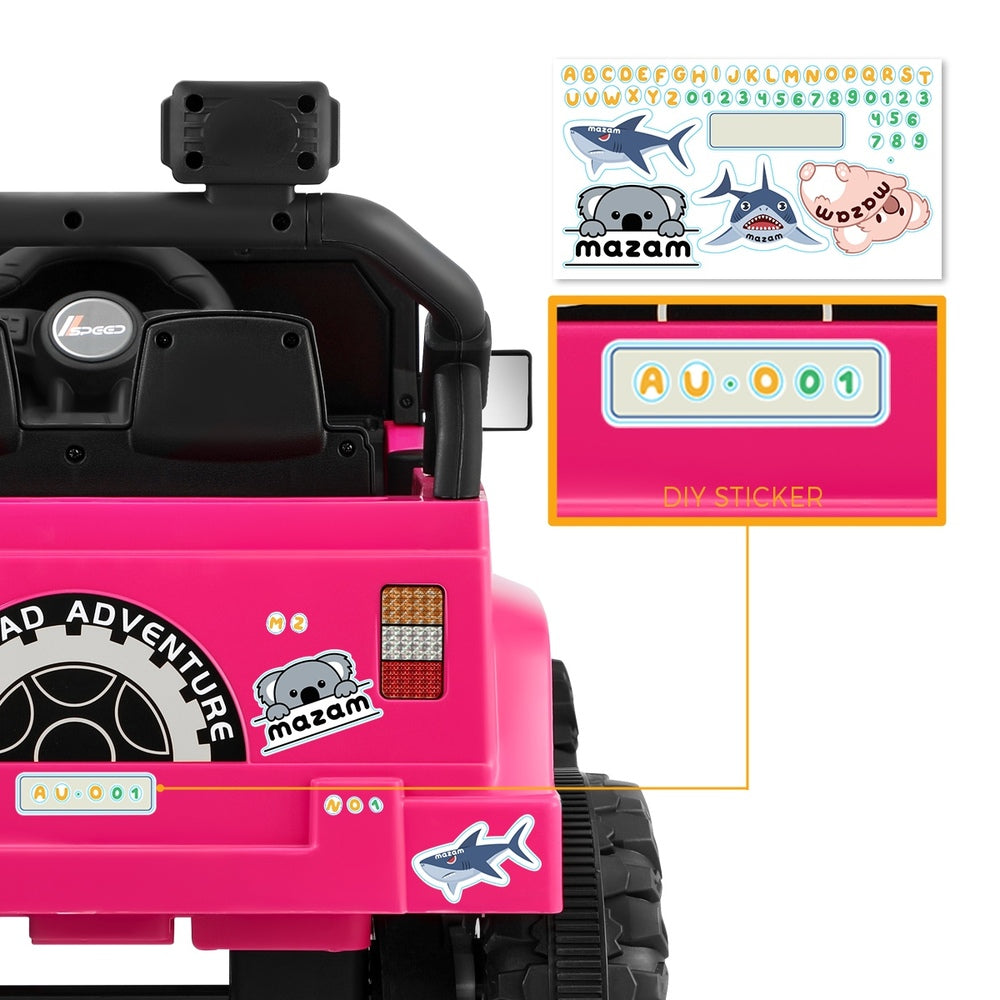 Pink 12V Electric Kids Ride-On Jeep with Remote Control