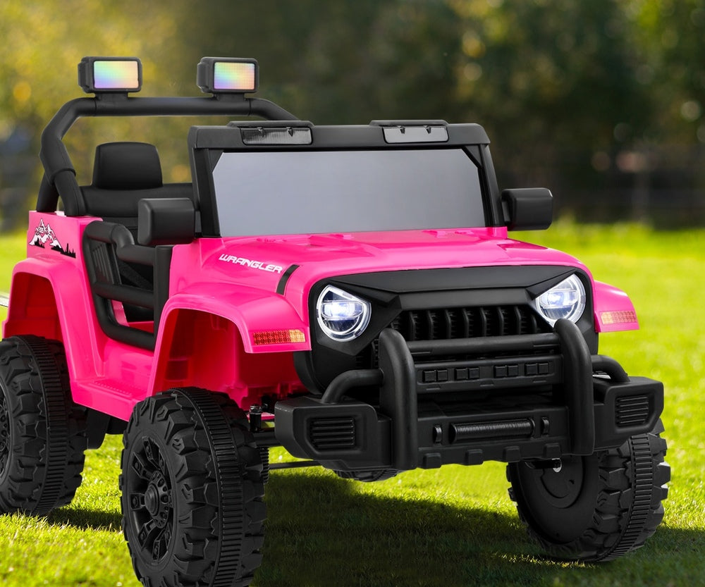 Pink 12V Electric Kids Ride-On Jeep with Remote Control