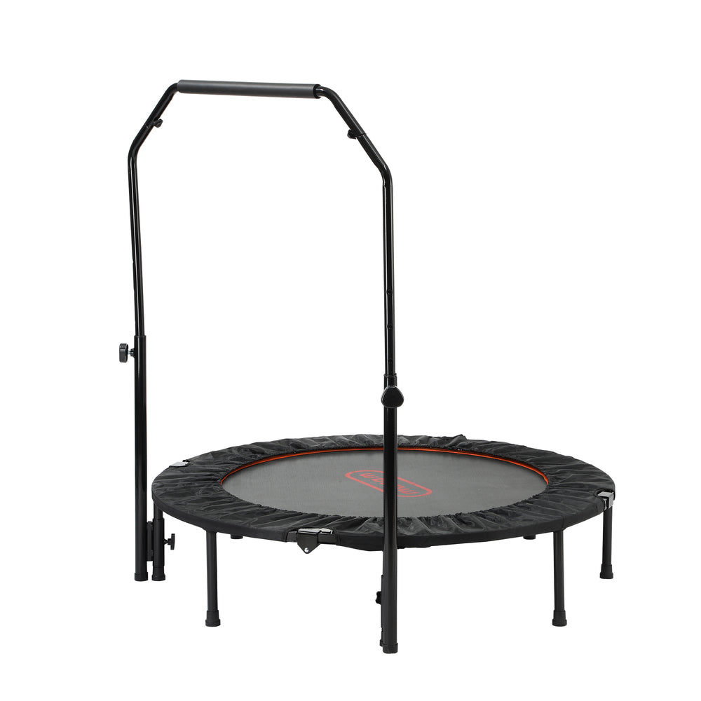 48 Inch Round Trampoline Fitness Rebounder with Handrail