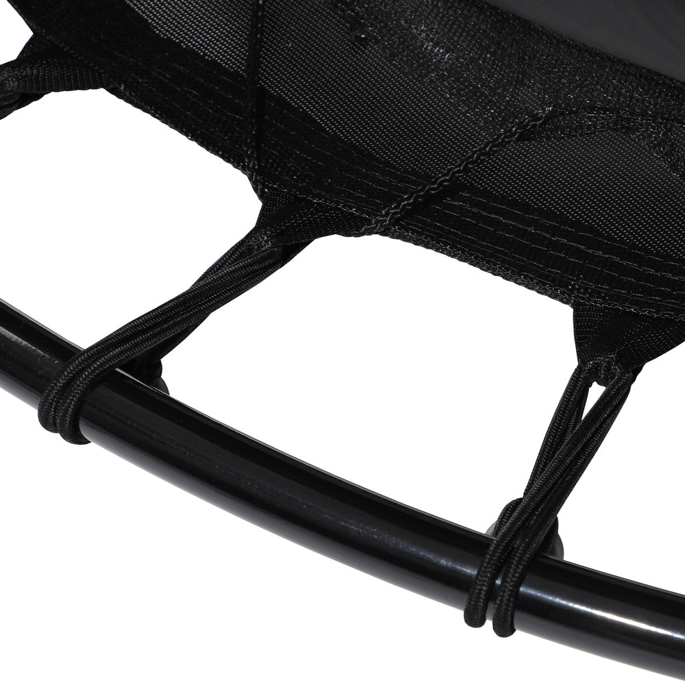 55 Inch Round Kids Trampoline with Safety Net Enclosure