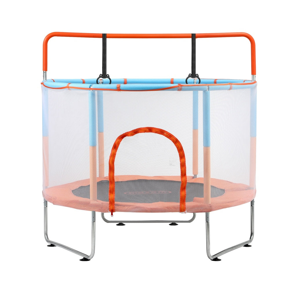 60 Inch Kids Trampoline with Safety Net Enclosure and Horizontal Bar