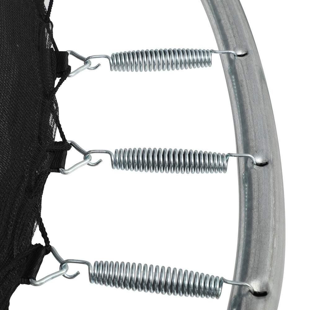 8FT Round Kids Trampoline with Safety Net Enclosure and Ladder