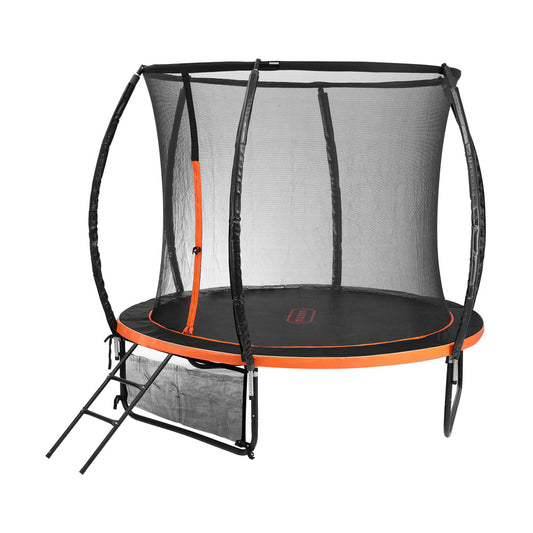 8FT Round Kids Trampoline with Safety Net Enclosure and Ladder