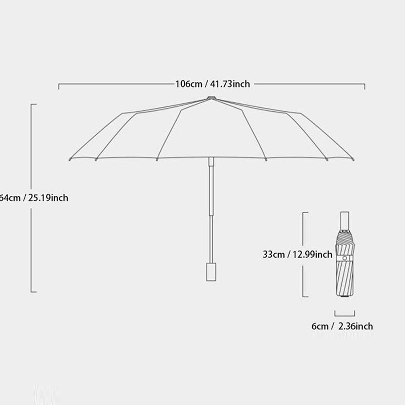 24-Bone Umbrella Strong And Durable Wind-resistant Anti-UV Sunscreen Umbrella